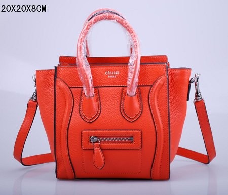 2015 Celine classic litchi grain 3308 orange JH06491ha26