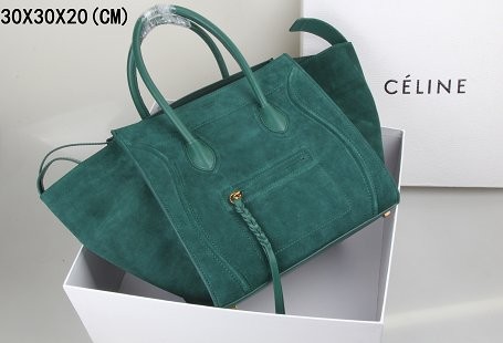 2015 Celine classic nubuck leather with original leather 3341-4 dark green JH06525rj41