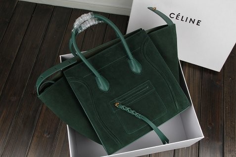 2015 Celine classic nubuck leather with original leather 3341-4 green black JH06523ul51