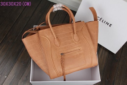 2015 Celine classic original crocodile 3341 light coffee JH06534Ac56