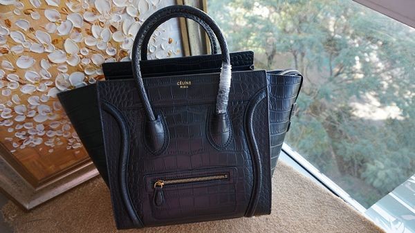 2015 Celine hot style original crocodile 3308-1 royal blue JH06429fj51