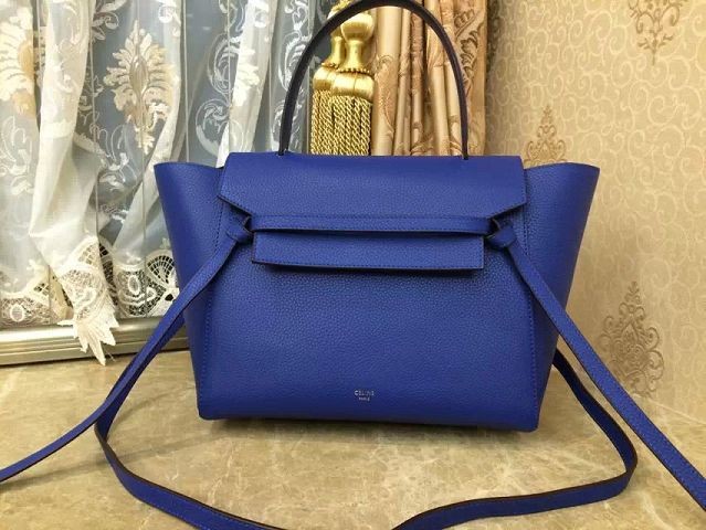 2015 Celine spring and summer top limited edition original litchi grain 3346 royal blue JH06442YK70