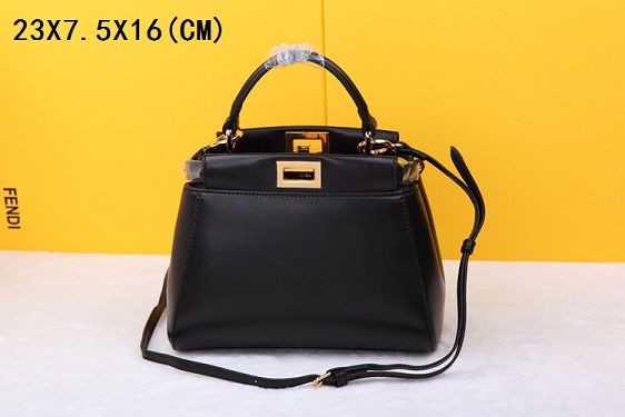 2015 Fendi new model original sheepskin 520885-1 black JH08805Jy64