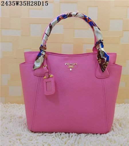 2015 Prada new models shopping bag 2435 pink JH05763sj48
