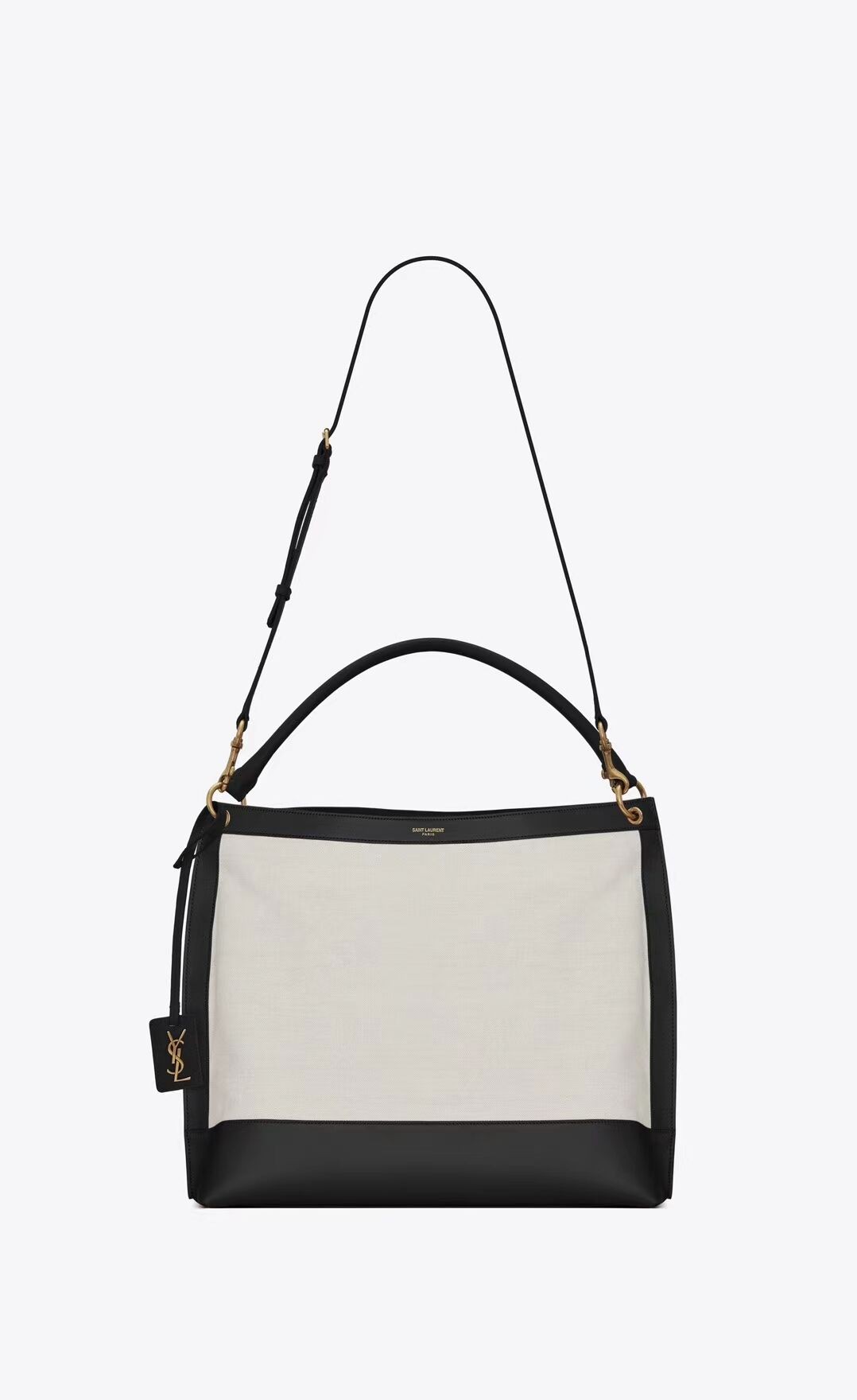 AAA 1:1 Yves Saint Laurent IN CANVAS AND LEATHER Y635266 black JH07724Lg12