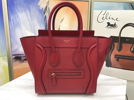 AAA Celine Luggage Micro Original Leather Tote Bag M3308 red JH06207Nk89