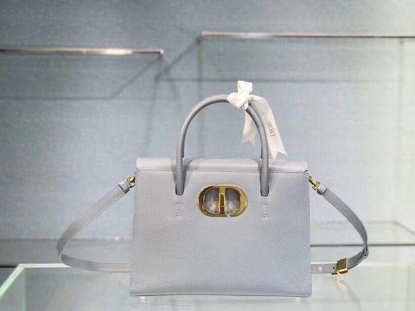 AAA DIOR LARGE ST HONORE TOTE Grained Calfskin M9306UBAE sky blue JH06836SV29