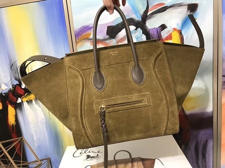 AAAAA Celine LUGGAGE PHANTOM Tote Bag 3372 green JH06290DU34