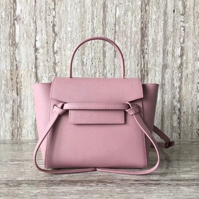 AAAAA Imitation Celine NANO BELT BAG IN GRAINED CALFSKIN 99970 pink JH06068QQ66