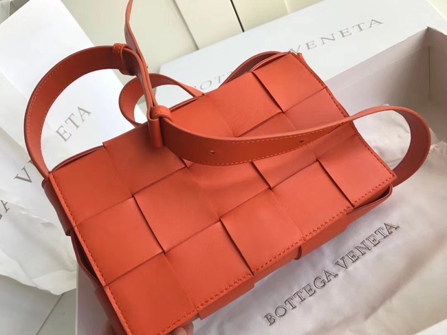 Bottega Veneta Sheepskin Weaving Original Leather 578004 orange JH09277fo19