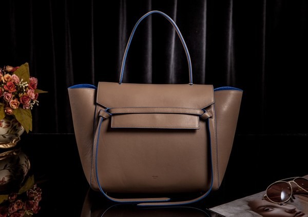 Celine Belt Bag Original Leather 3345 Khaki&Blue JH06355aT90
