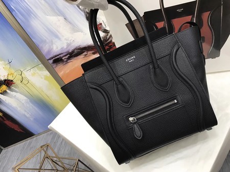 Celine Luggage Micro Tote Bag Original Leather CLY33081M Black JH06013Hg74