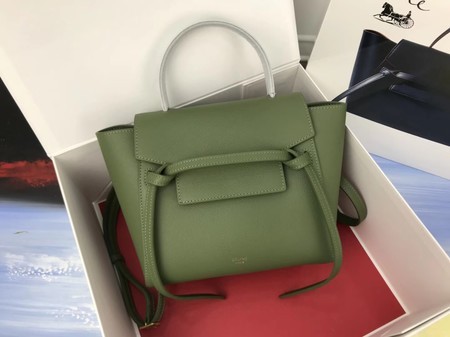 Celine mini Belt Bag Original Calf Leather A98310 green JH06115HF96