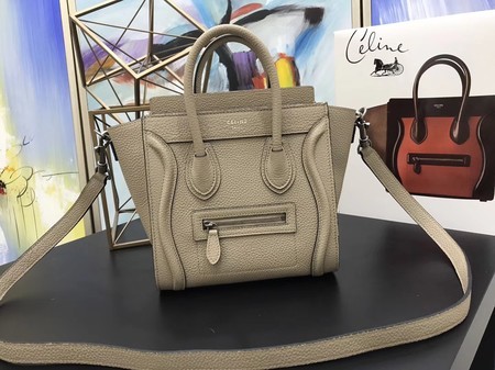 Celine NANO MINI Tote Bag Original Leather A3560 Apricot JH06231Nk59