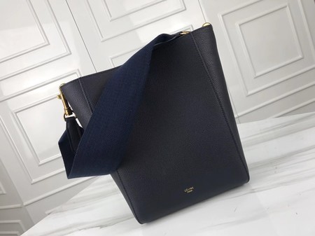 Celine Seau Sangle Original Calfskin Leather Shoulder Bag 3370 Royal Blue JH06128rt58
