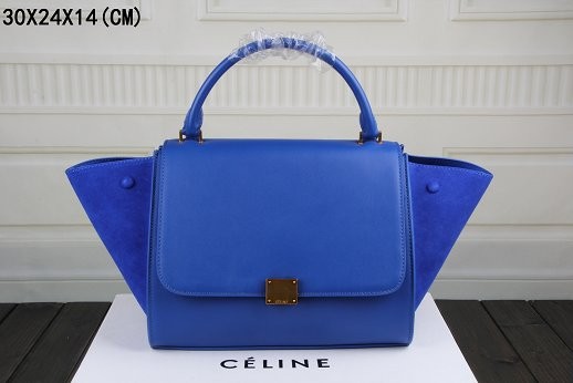 Celine Trapeze Bag Original Leather 3342-1 brilliant blue JH06514uo30
