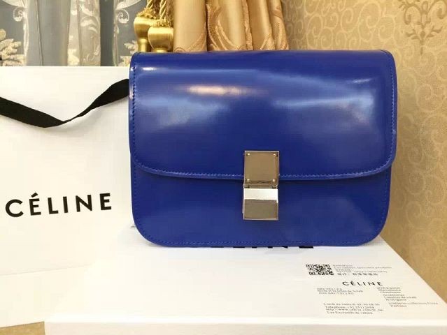 Celine winter best-selling model original leather mirror 11042 royal blue JH06436uZ84