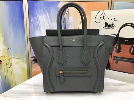 Cheap Celine Luggage Micro Original Leather Tote Bag M3308 Dark gray JH06202hC74