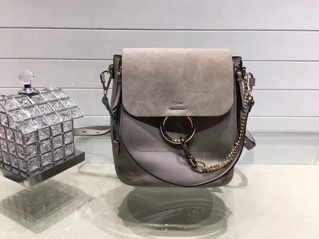 Chloe Faye original suede leather Backpack C4756 grey JH08908Vo37