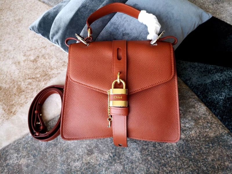 Chloe Original Buckskin Leather Lock Bag 3S088 Brown JH08851ha26