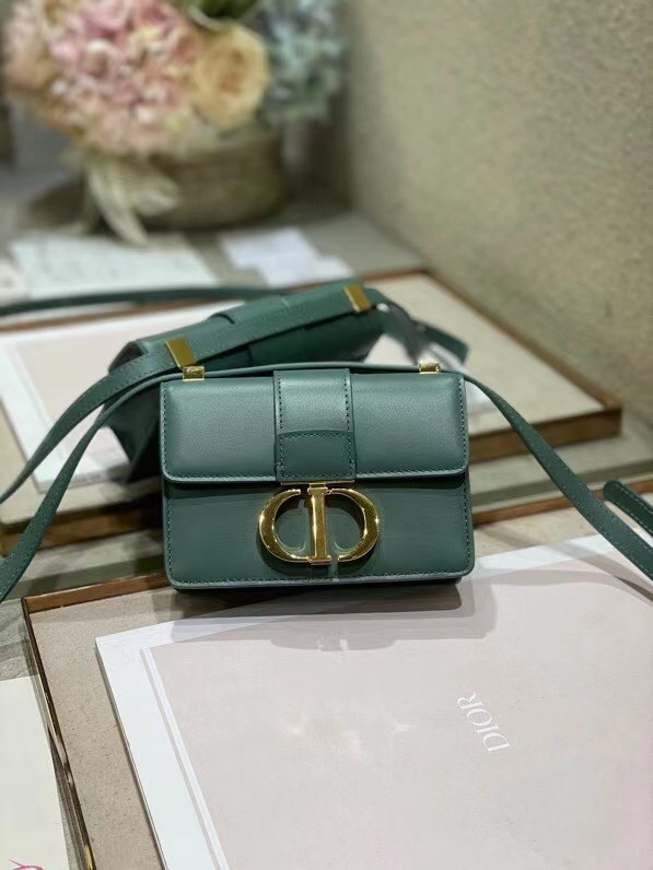 Copy DIOR 30 MONTAIGNE BAG Calfskin mini M9204U green JH06766NX87