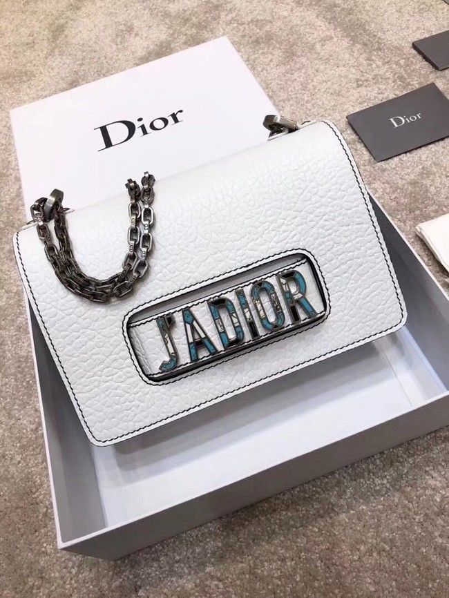 Copy J ADIOR FLAP BAG IN OFF-WHITE CANYON GRAINED LAMBSKIN M9000 JH07587OM51