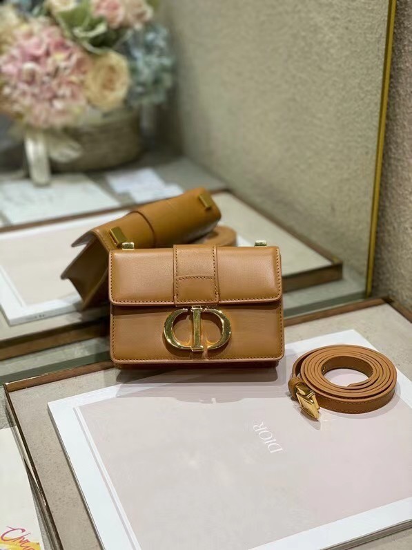 DIOR 30 MONTAIGNE BAG Calfskin mini M9204U brown JH06763vb27