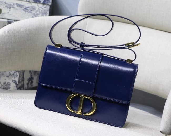 Dior 30 MONTAIGNE CALFSKIN BAG M9203 dark blue JH07063bz90