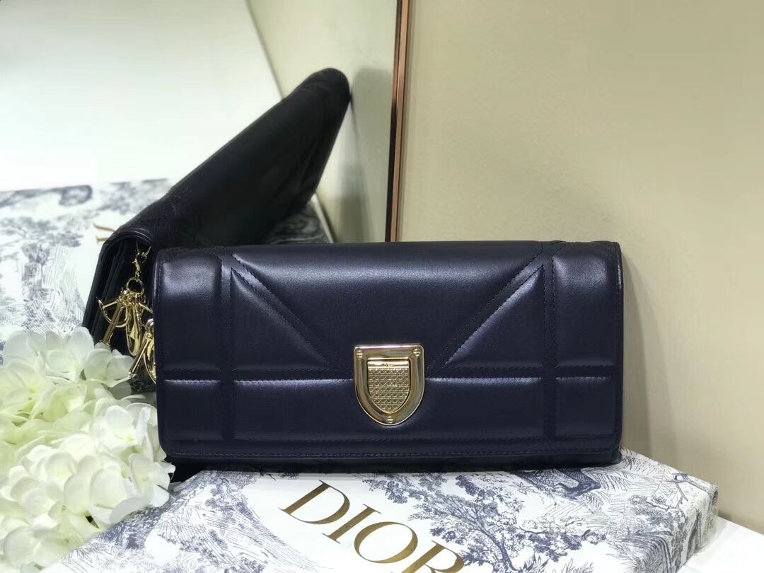 DIOR CLUTCH gold-tone metal C1040A black JH07106UI88