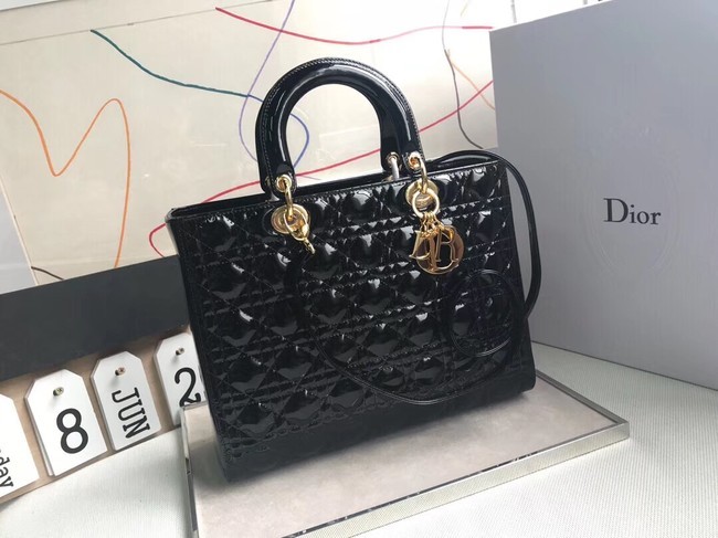 Dior GROTE LADY DIOR-TAS VAN LAMSLEER CAL44560 black JH07344dC47
