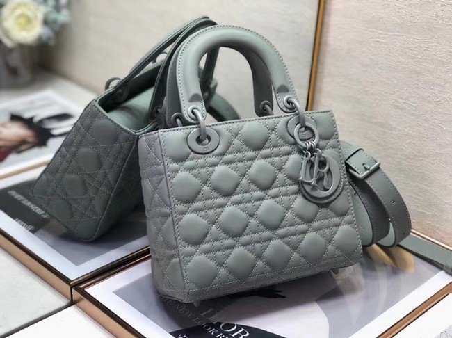 Dior Lady Dior Bag Original Sheepskin Leather CD5501 grey JH06929uq12