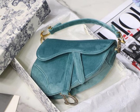 Dior MINI SADDLE BAG M447S Velvet green JH07203FA31