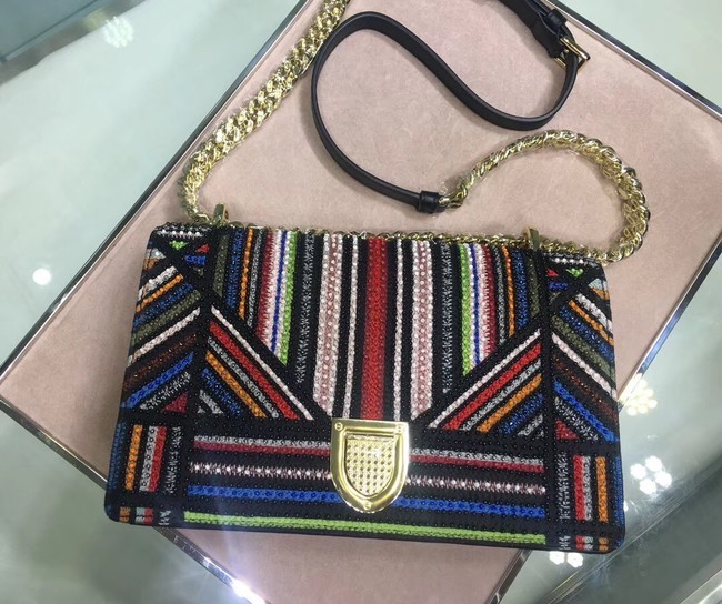 Dior SADDLE Embroidered Leather Mini bag 0422 JH07168zp53