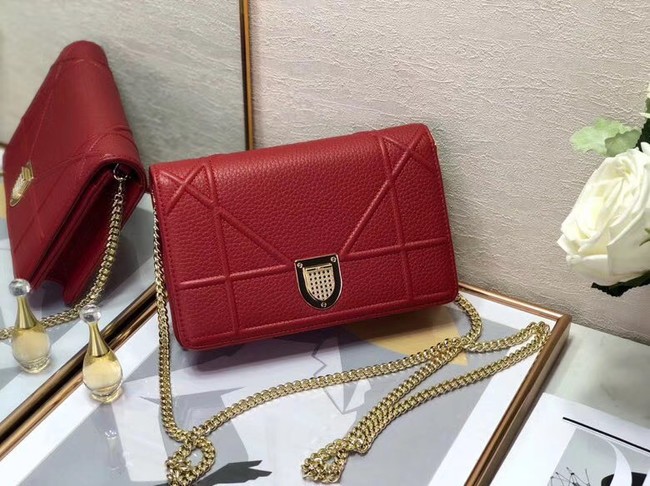 DIORAMA CALFSKIN CLUTCH M49P red JH07056Fs54