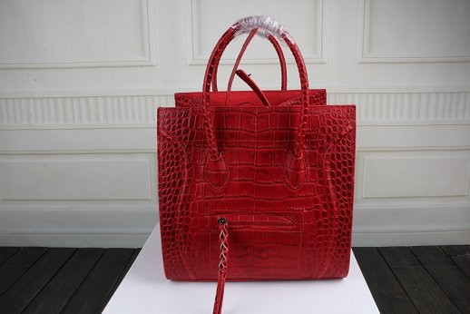 Fake 2015 Celine classic original crocodile 3341 red JH06537TR19