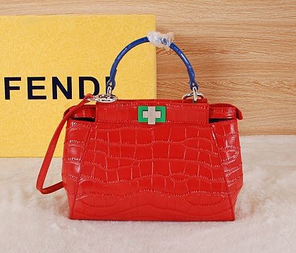 Fake 2015 Fendi new model original crocodile 6033 red JH08827SY47