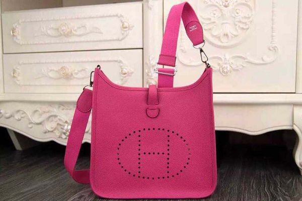 Fake Best Hermes evelyne hot style original leather H1188 rose JH01742zZ68