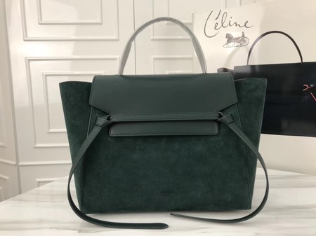 Fake Celine Belt Bag Origina Suede Leather A98311 green JH06211zK58