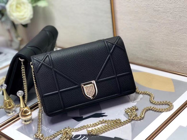 Fake DIORAMA CALFSKIN CLUTCH M49P black JH07057SY47