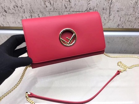 Fake Fendi KANI original Calf leather Shoulder Bag 3326 red JH08739jp38