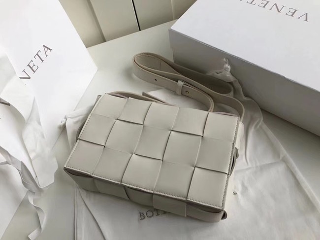 Fashion Bottega Veneta Sheepskin Weaving Original Leather 578004 Off White JH09270Rn14