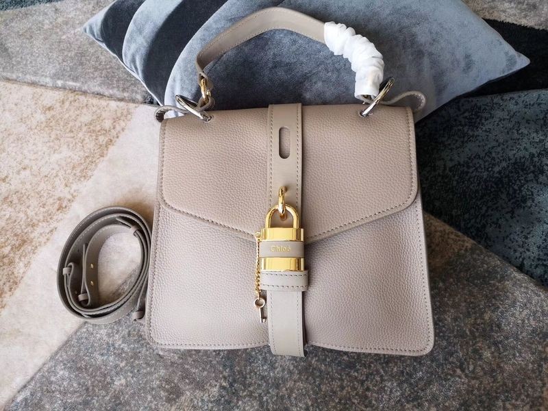 Fashion Imitation Chloe Original Buckskin Leather Lock Bag 3S088 Gray JH08852dK58