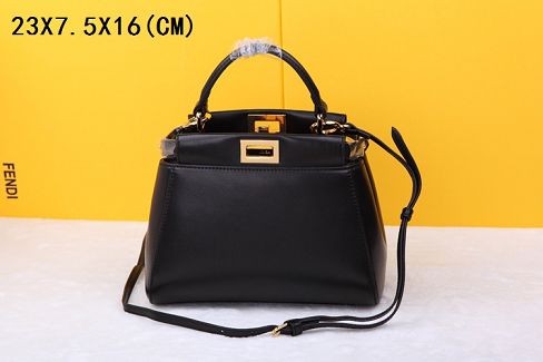 Fendi winter best-selling model original sheepskin 520885 black JH08826Fs54