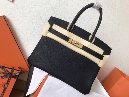 First-class Quality Hermes Birkin 35CM Tote Bag Original Togo Leather BK35 black JH01632JF90