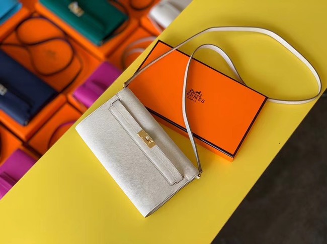 First-class Quality Hermes Original kelly espom leather to go woc Bag H4087 cream JH01213Vu63