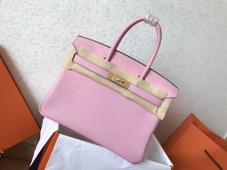 Hermes Birkin 35CM Tote Bag Original Togo Leather BK35 pink JH01633fw56