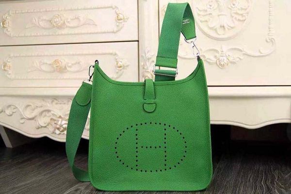 Hermes evelyne hot style original leather H1188 green JH01748Zg66