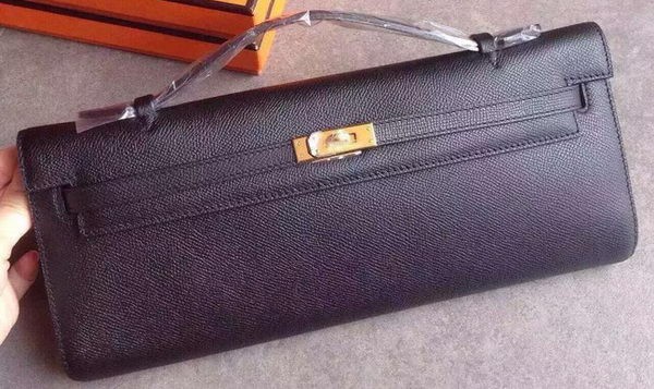 Hermes Kelly 31cm Clutch Original Leather KL31 Black JH01411ha26