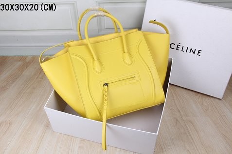 High Imitation 2015 Celine classic original leather 3341-1 yellow JH06531vF44