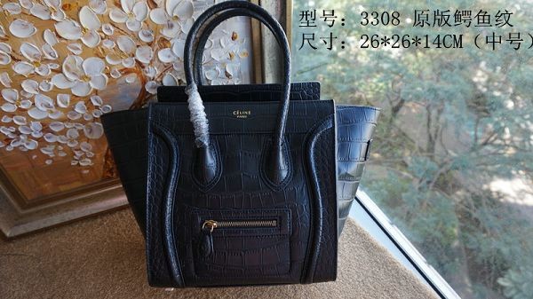 Hot 2015 Celine hot style original crocodile 3308-2 royal blue JH06428Ho45